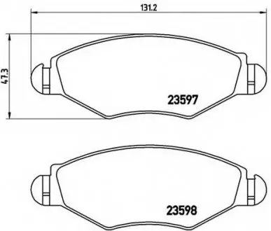 Гальмівні колодки дискові BREMBO P61 063