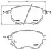 Гальмівні колодки дискові BREMBO P56 051