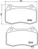 Тормозные колодки  дисковые, к-кт. P56 047 BREMBO