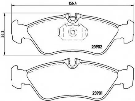 Тормозные колодки дисковые, к-кт. BREMBO P50 082