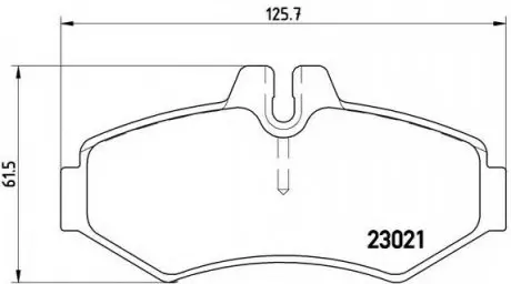 Тормозные колодки дисковые, к-кт. BREMBO P50 020