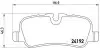 Тормозные колодки  дисковые, к-кт. P44 019 BREMBO