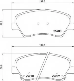 Гальмівні колодки дискові BREMBO P30 073