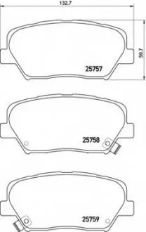 Тормозные колодки дисковые, к-кт. BREMBO P30 070