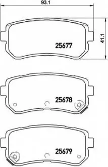 Тормозные колодки дисковые, к-кт. BREMBO P30 068