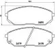Гальмівні колодки дискові BREMBO P30 019