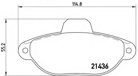 Гальмівні колодки дискові BREMBO P23 096 (фото 1)
