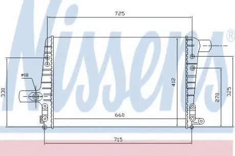 Интеркулер AUDI A6/S6 (C5) (01-) NISSENS 96706