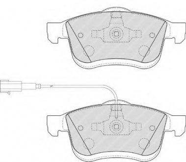 Колодки тормозные дисковые, к-кт. FERODO FDB4184 (фото 1)