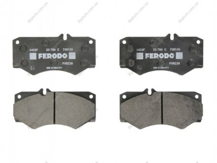 Колодки тормозные дисковые, к-кт. FERODO FVR239 (фото 1)