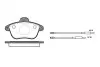 Колодка торм. PEUGEOT 605 передн. (пр-во REMSA) 0401.04