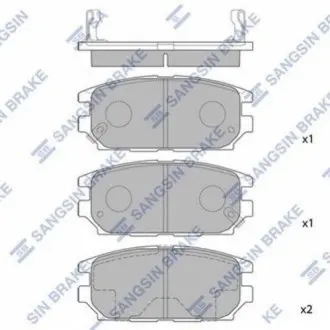 Кт. Гальмівні колодки дискові SANGSIN Hi-Q (SANGSIN) SP1069