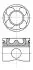 Поршень FIAT 69,60 1,3TD 16V 03- (пр-во Nural) 87-137600-00