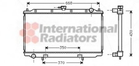 Радиатор NISS PRIMERA 16/20 MT 96- Van Wezel 13002181