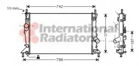 Радиатор FOCUS/MAZDA3/S40 16/8 03- Van Wezel 18002369