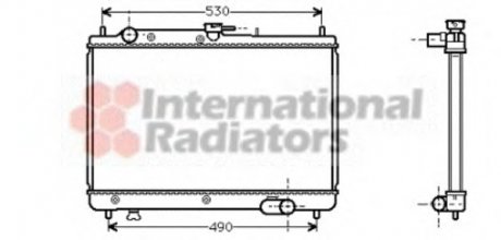 Радиатор 323 13/16/18 MT 89- small Van Wezel 27002066 (фото 1)