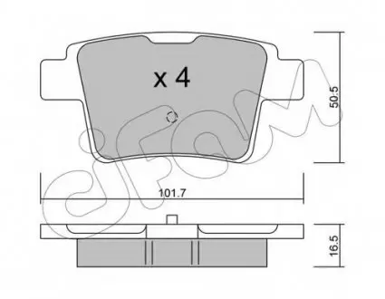 Колодки гальмівні задн. X-Type/Mondeo 00-11 CIFAM 822-677-0