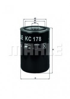 Фильтр топл. DAF (TRUCK) (-) MAHLE / KNECHT KC178 (фото 1)