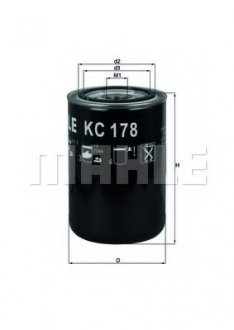 Фільтр топл. DAF (TRUCK) (Knecht-Mahle) MAHLE / KNECHT KC178 (фото 1)