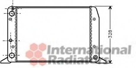Радиатор AUDI 80 1.6/1.8 MT 86-91 Van Wezel 03002028