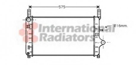 Радиатор FIESTA3 1.4/1.6/1.8D 89- Van Wezel 18002127