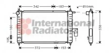Радиатор MATIZ 2 0.8 MT +-AC 01- Van Wezel 81002046