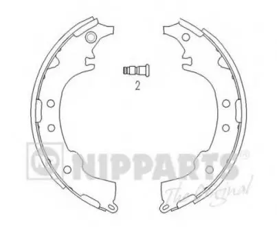 Гальмівні колодки NIPPARTS J3502068