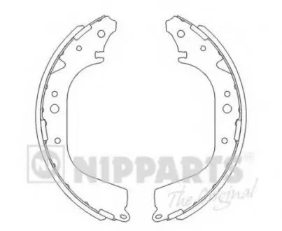 Комплект тормозных колодок NIPPARTS J3502005