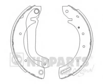 Комплект тормозных колодок NIPPARTS J3501044
