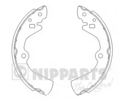Комплект тормозных колодок NIPPARTS J3501034
