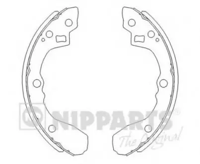 Гальмівні колодки NIPPARTS J3500321