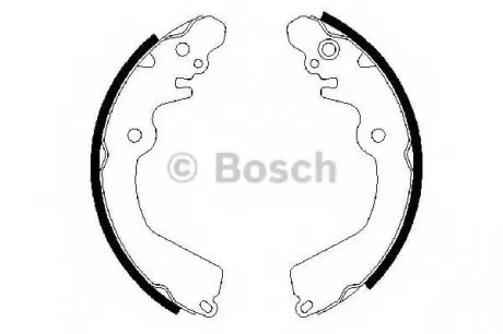 Гальмівні колодки барабанні BOSCH 0 986 487 451