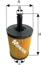 Фильтр масляный FABIA, GOLF M-FILTER TE621