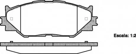 Колодка торм. LEXUS IS передн. REMSA 1201.00