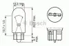 Автолампа W2W W2,1x9,5d 2 W прозрачная BOSCH 1987302516 (фото 6)