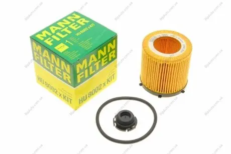 Фильтр масляный BMW 3/5/X1 11- MANN HU8002XKIT (фото 1)