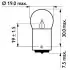 Автолампа Standard R10W BA15s 10 W прозрачная PHILIPS 13814CP (фото 2)