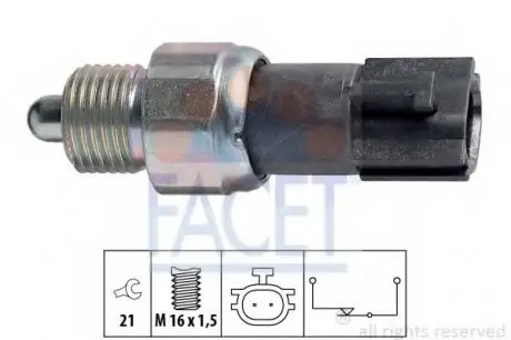 Датчик включення заднього ходу FACET 7.6232