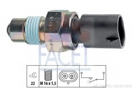 Датчик включения заднего хода FACET 7.6149