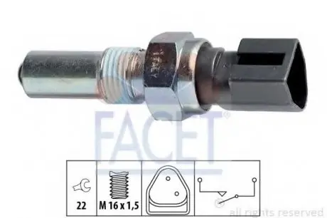 Датчик включення заднього ходу FACET 7.6107 (фото 1)
