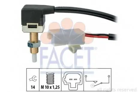 Датчик включения стоп-сигнала FACET 7.1289