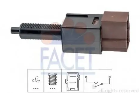 Датчик включения стоп-сигнала FACET 7.1265