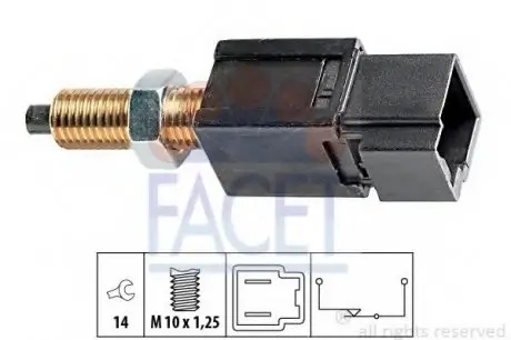 Датчик включения стоп-сигнала FACET 7.1052