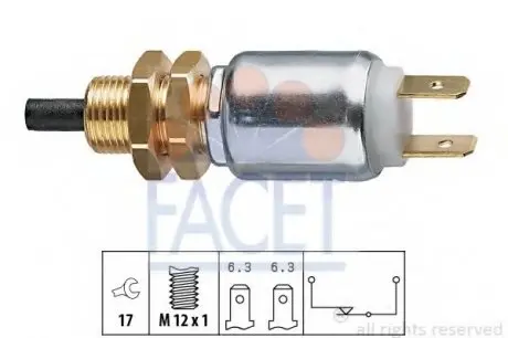 Датчик включения стоп-сигнала FACET 7.1014