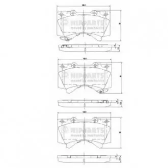 Гальмівні колодки NIPPARTS N3602136