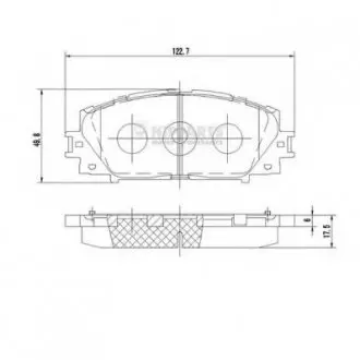 Гальмівні колодки NIPPARTS N3602127