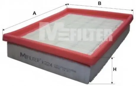 Фильтр воздушный PEUGEOT M-FILTER K224