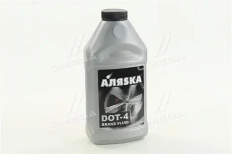 Жидкость торм. DOТ4 (серебро) 390г АЛЯSКА 5437