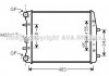 Радіатор FABIA/POLO/CORDOBA MT -AC (Ava) AVA COOLING SAA2005 (фото 1)