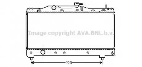 Радиатор CARINA E 1.6/1.8 MT 92-98 (Ava) AVA COOLING TO2141